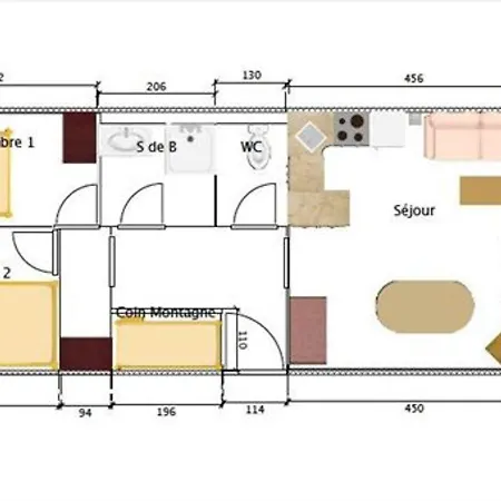 3 Pieces 6 Pers. 3* Avec Balcons, Proche Telecabine Et Commerces - - Fr-1-263-514 Apartment Valloire